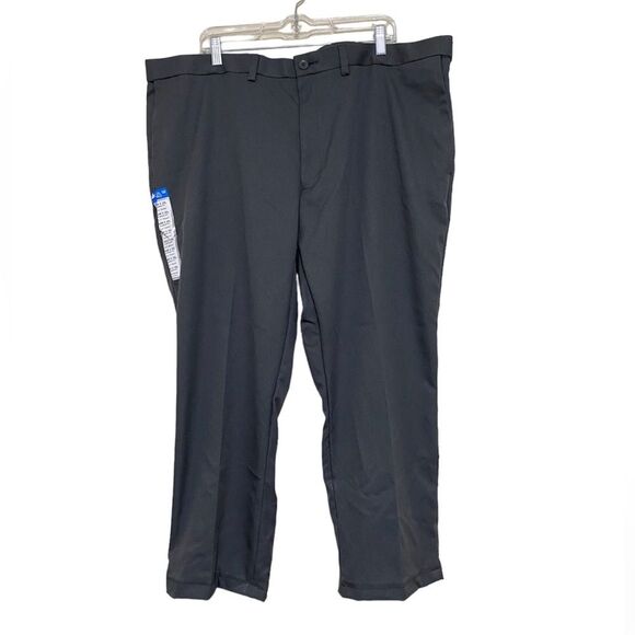Haggar NWT ALTERED Cool 18 Pro Pant Classic Fit Gray Flat Front Men’s Size 44 - Picture 1 of 14